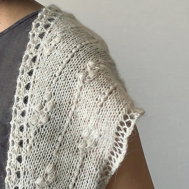 Bobble Mini Shawl Knitting Pattern
