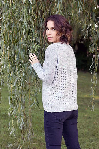 Lace Back Cardigan  Knitting Pattern