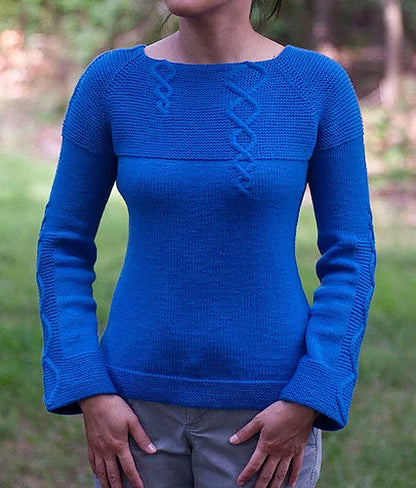 Soft Cable Sweater Knitting Pattern