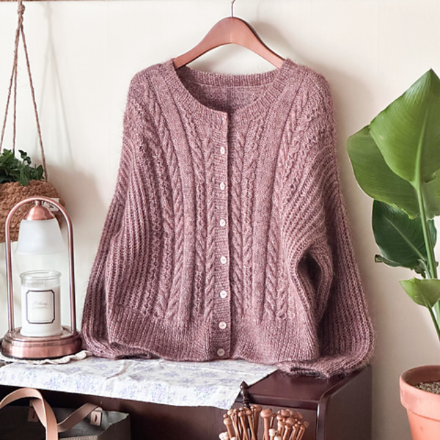 Soft Cable Cardigan Knitting Pattern