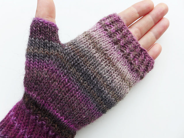 Braided Fingerless Mitts Knitting Pattern