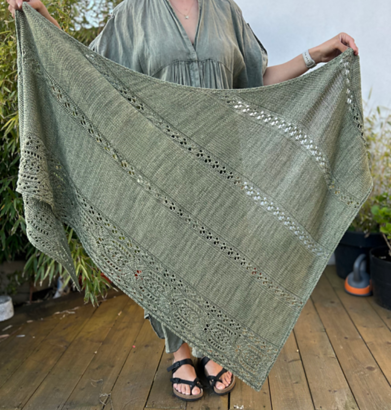 Woodland Lace Wrap Knitting Pattern