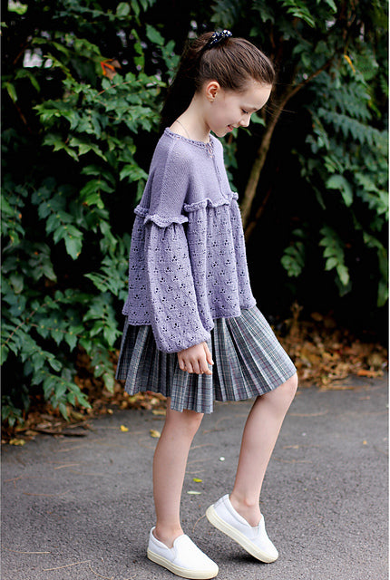 Kids Ruffle Tunic Knitting Pattern