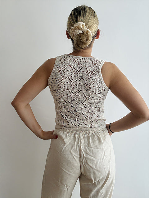 Lace Tank Top Knitting Pattern