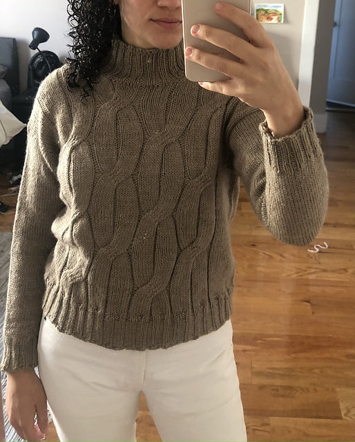Chunky Cable Sweater Knitting Pattern