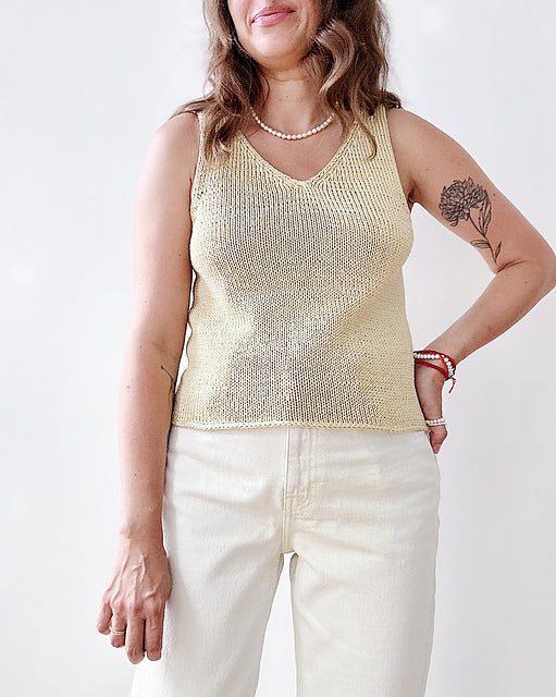 Minimal Tank Top Knitting Pattern