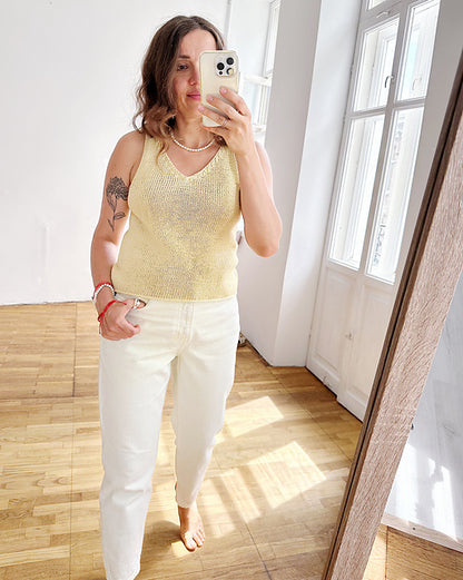 Minimal Tank Top Knitting Pattern
