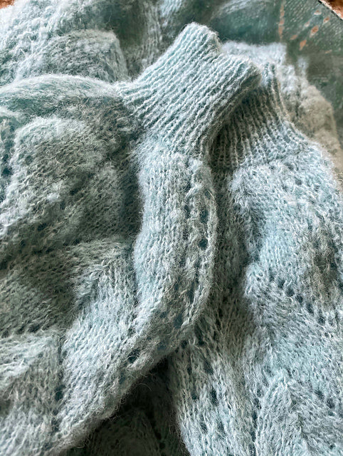 Leaf Lace Sweater Knitting Pattern