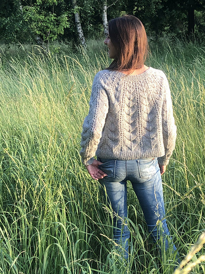 Leaf Lace Sweater Knitting Pattern