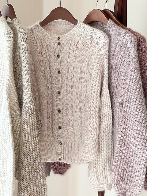 Soft Cable Cardigan Knitting Pattern