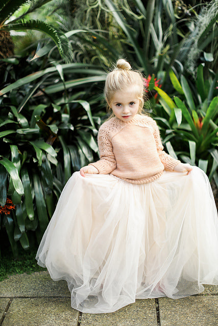 Kids Lace Sweater Knitting Pattern