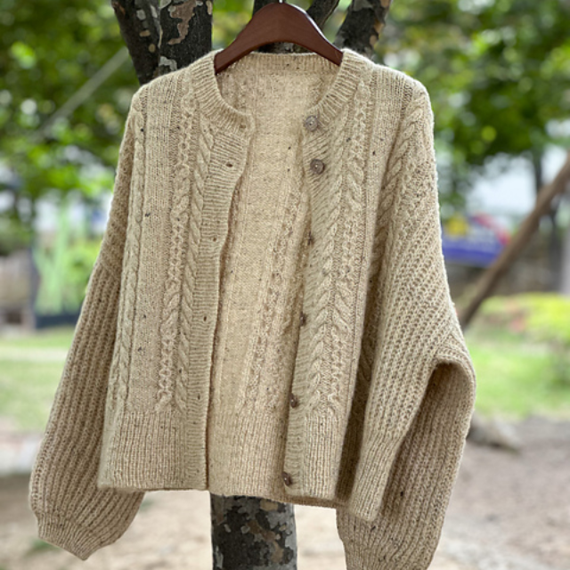 Soft Cable Cardigan Knitting Pattern