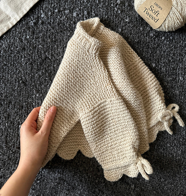 Baby Scallop Sweater Knitting Pattern