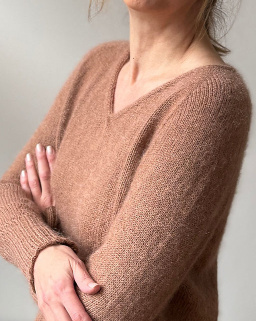 V-neck Pullover Knitting Pattern