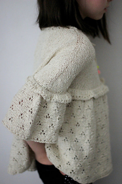Kids Ruffle Tunic Knitting Pattern