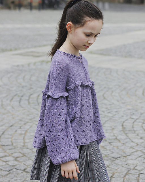 Kids Ruffle Tunic Knitting Pattern