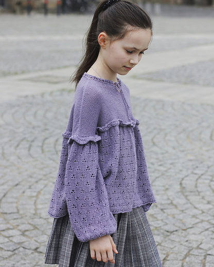 Kids Ruffle Tunic Knitting Pattern
