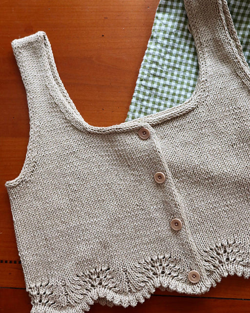 Textured Sleeveless Top Knitting Pattern