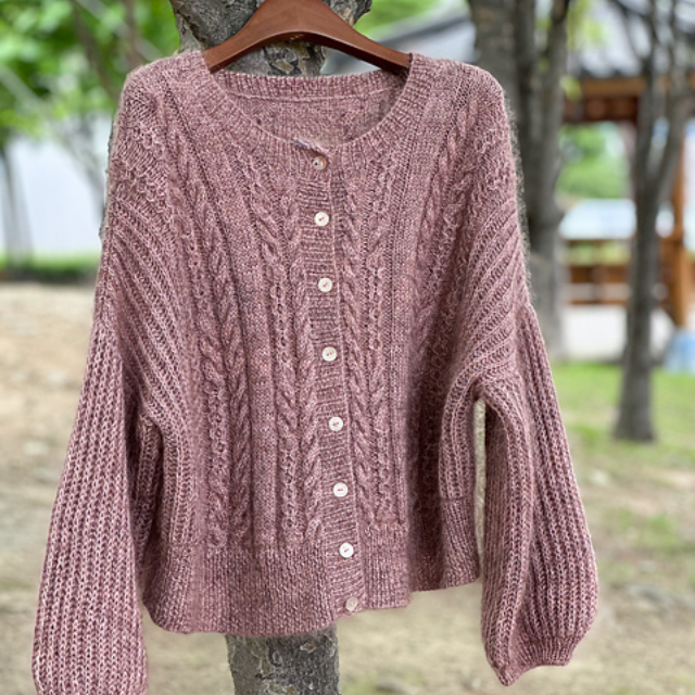 Soft Cable Cardigan Knitting Pattern