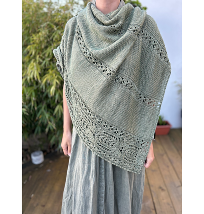 Woodland Lace Wrap Knitting Pattern