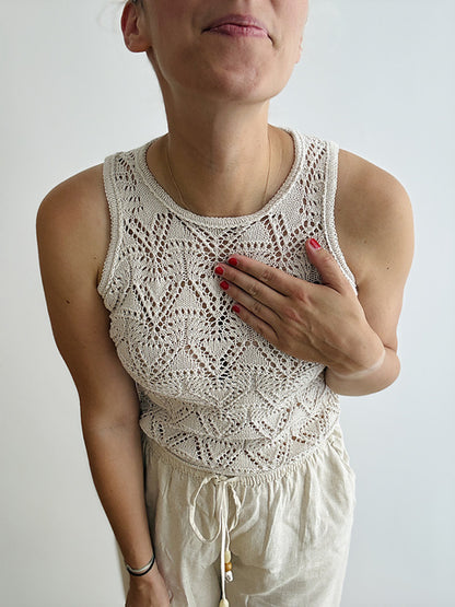 Lace Tank Top Knitting Pattern