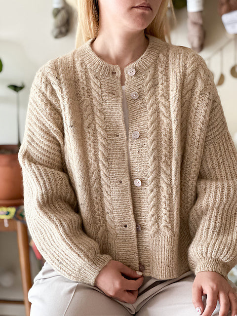 Soft Cable Cardigan Knitting Pattern