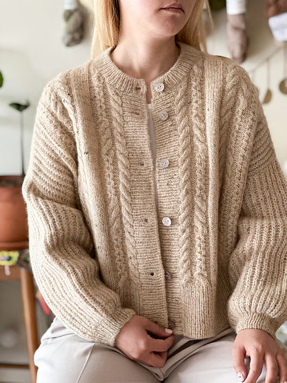 Soft Cable Cardigan Knitting Pattern