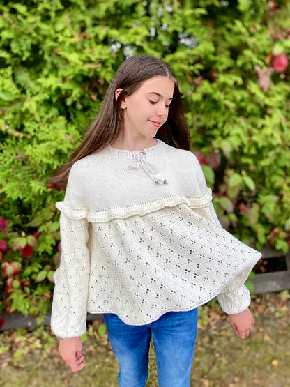 Kids Ruffle Tunic Knitting Pattern