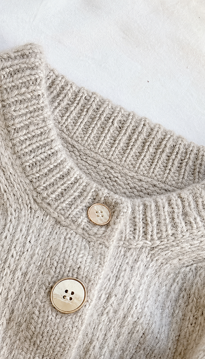 Slipped Stitch Cardigan Knitting Pattern