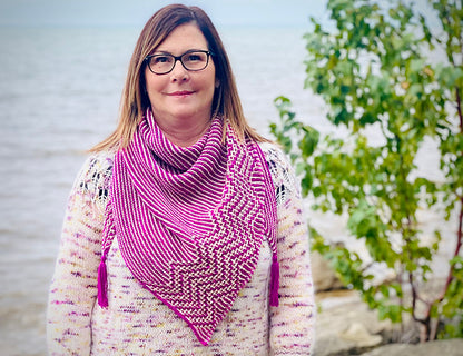 Zigzag Mosaic Shawl Knitting Pattern