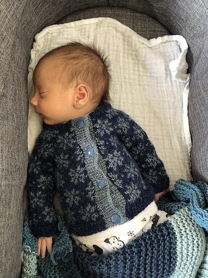Kids Colorwork Cardigan Knitting Pattern