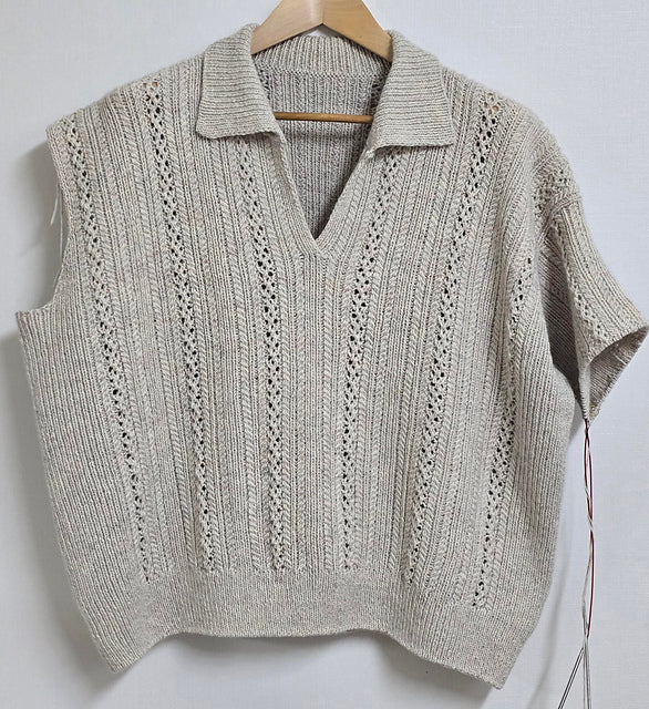 Textured Polo Knitting Pattern
