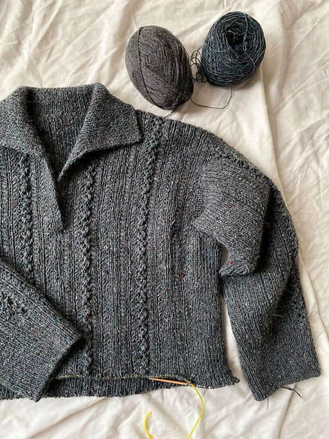 Textured Polo Knitting Pattern