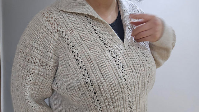 Textured Polo Knitting Pattern