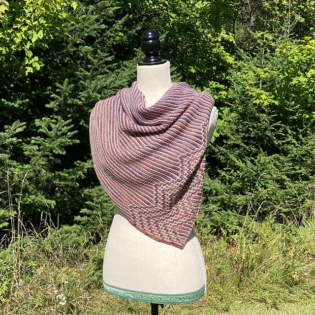 Zigzag Mosaic Shawl Knitting Pattern