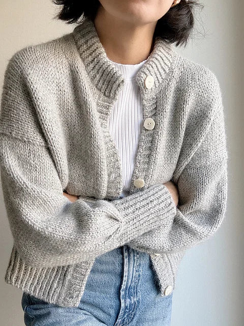 Oversized Drape Cardigan Knitting Pattern