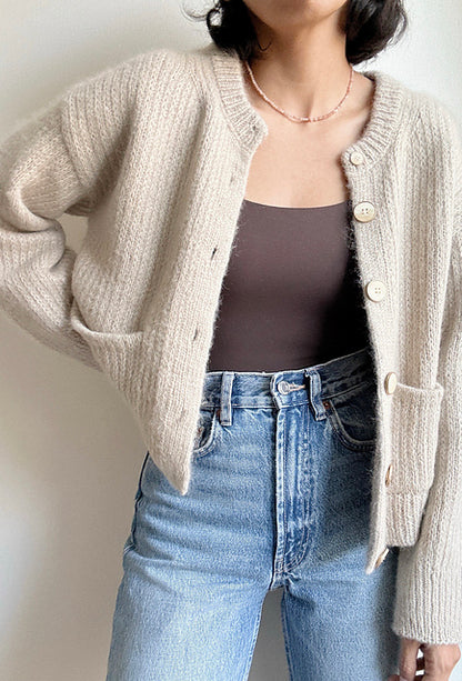 Slipped Stitch Cardigan Knitting Pattern