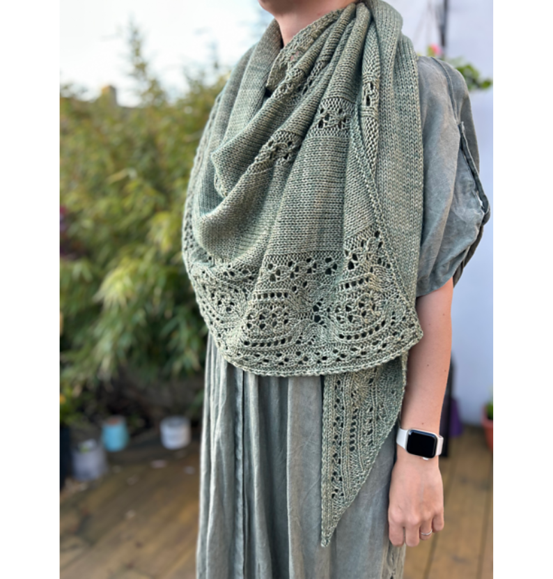 Woodland Lace Wrap Knitting Pattern