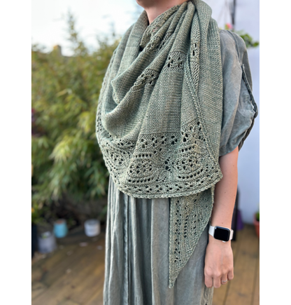 Woodland Lace Wrap Knitting Pattern