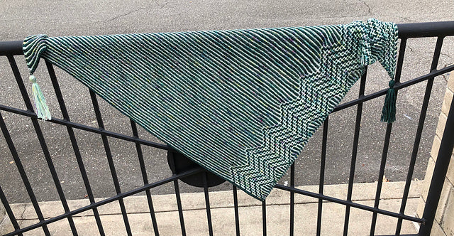 Zigzag Mosaic Shawl Knitting Pattern