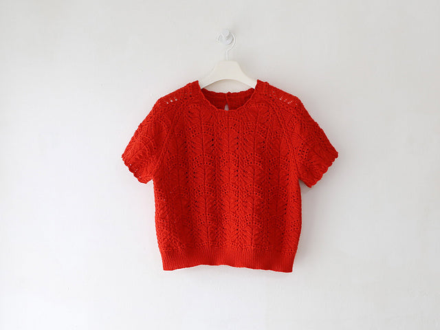 Wave Lace Tee Knitting Pattern