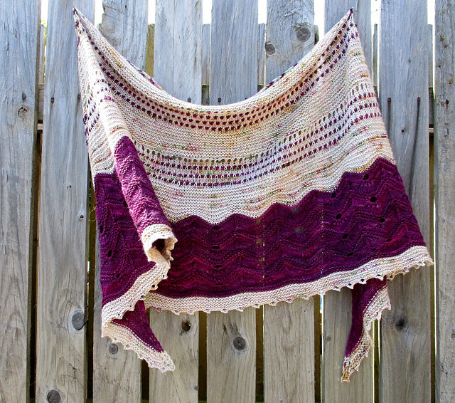 Bobble Lace Shawl Knitting Pattern