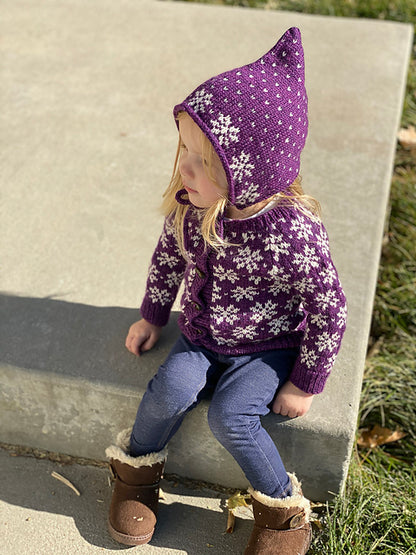 Kids Colorwork Cardigan Knitting Pattern