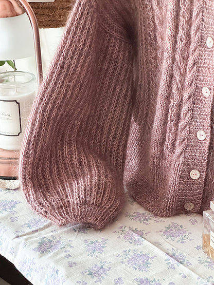 Soft Cable Cardigan Knitting Pattern