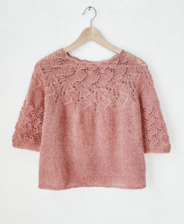 Top-Down Lace Tee Knitting Pattern
