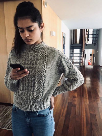 Classic Cable Sweater Knitting Pattern