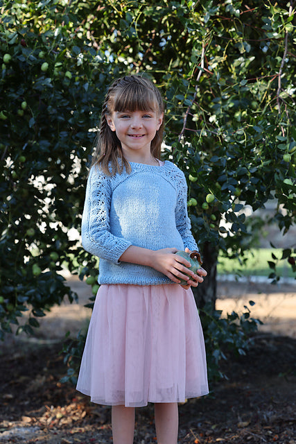 Kids Lace Sweater Knitting Pattern