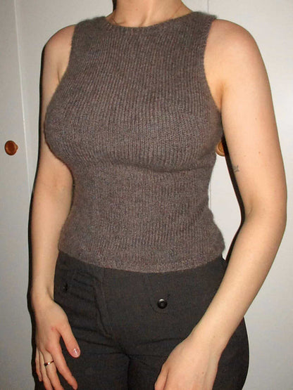 Basic Tank Top Knitting Pattern