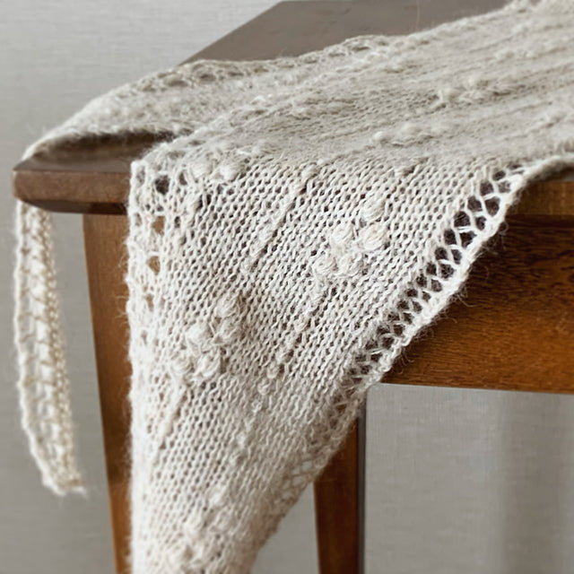 Bobble Mini Shawl Knitting Pattern