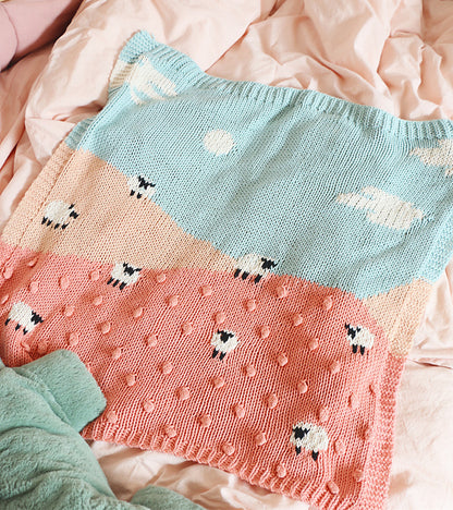 Baby Sheep Blanket Knitting Pattern